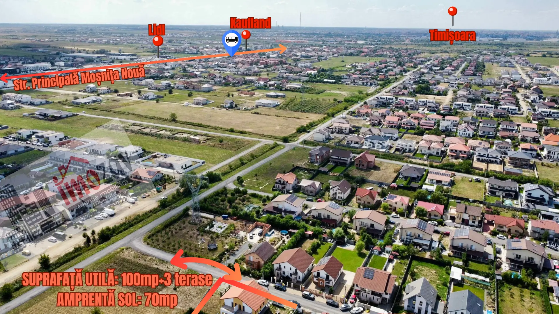 Jumătate de duplex de vânzare – Moșnița Nouă, Str. Bolero