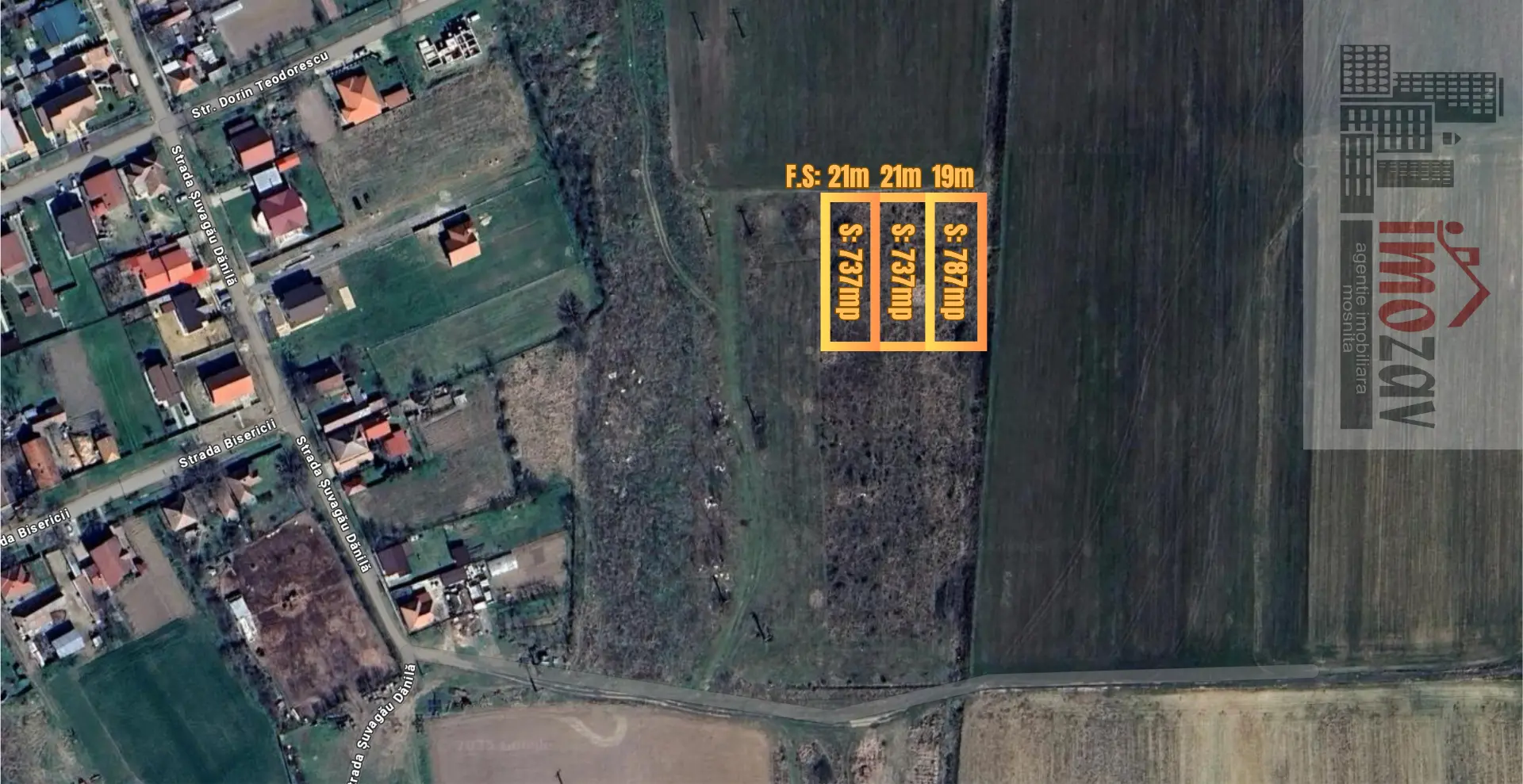 3 Parcele de teren intravilan – Moșnița Veche, Strada Dorin Teodorescu