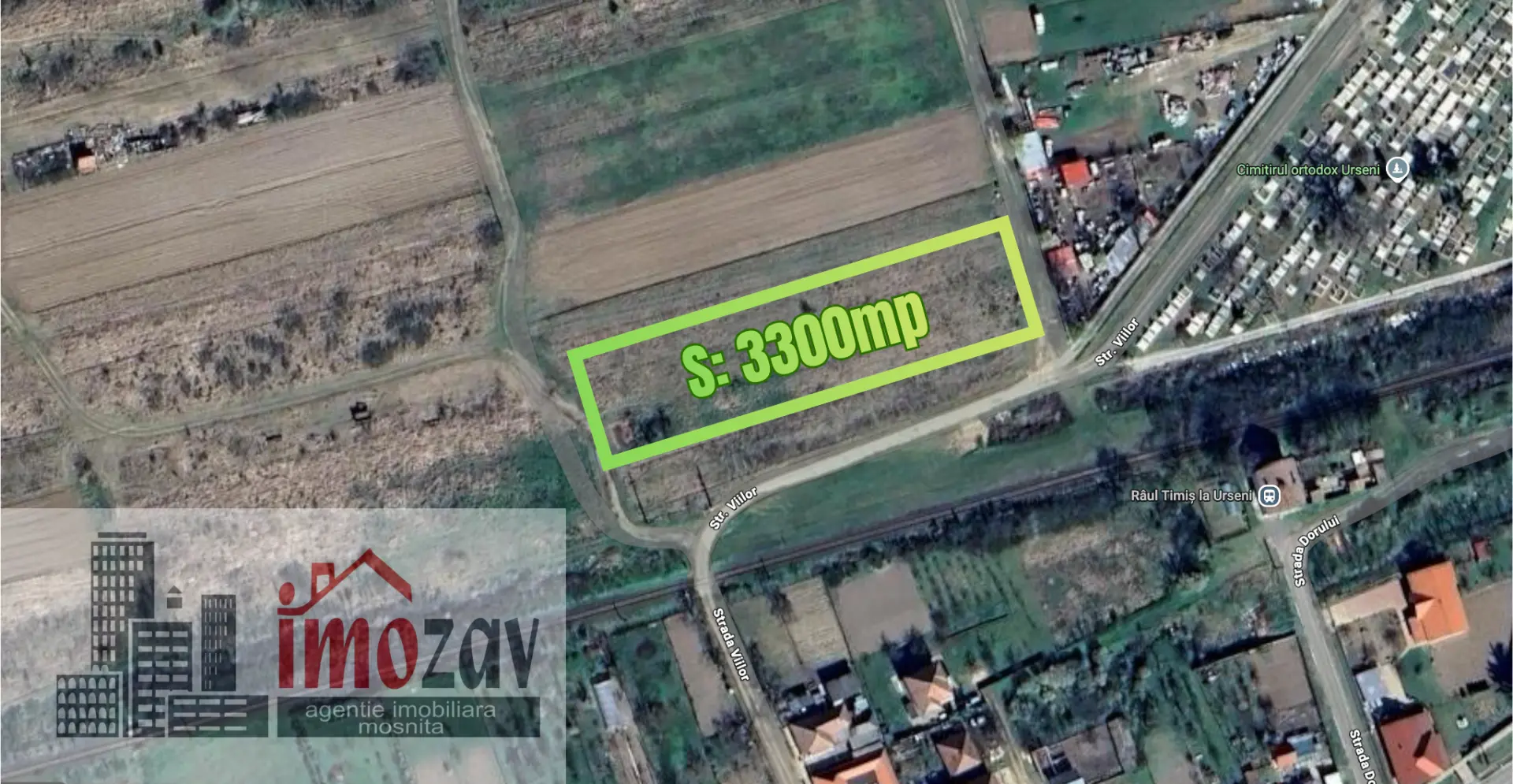 Teren arabil de vânzare – Urseni, Prelungirea Str. Viilor