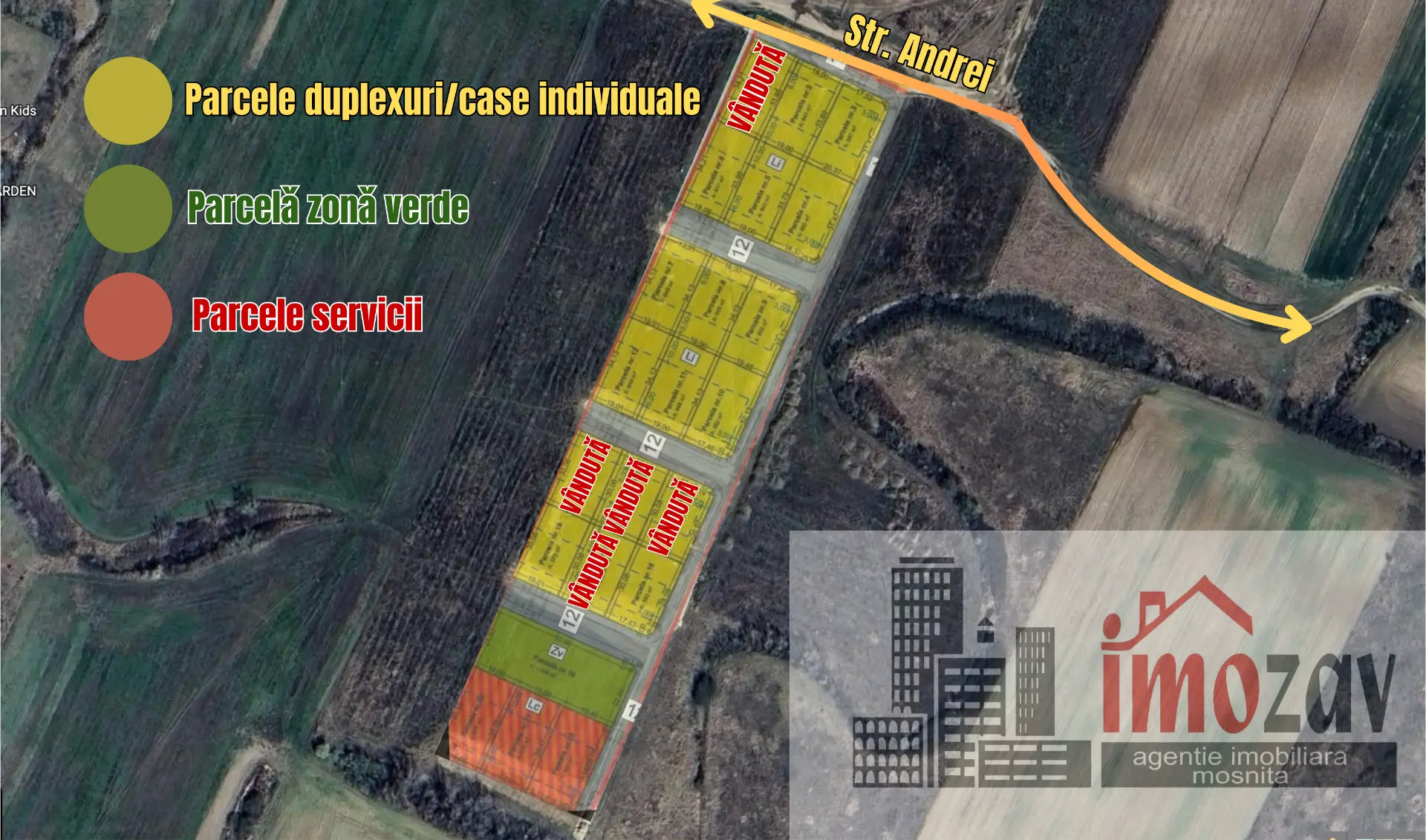 Teren de vânzare – 17 parcele, zona Urseni